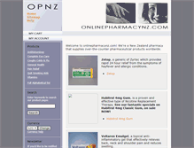 Tablet Screenshot of onlinepharmacynz.com